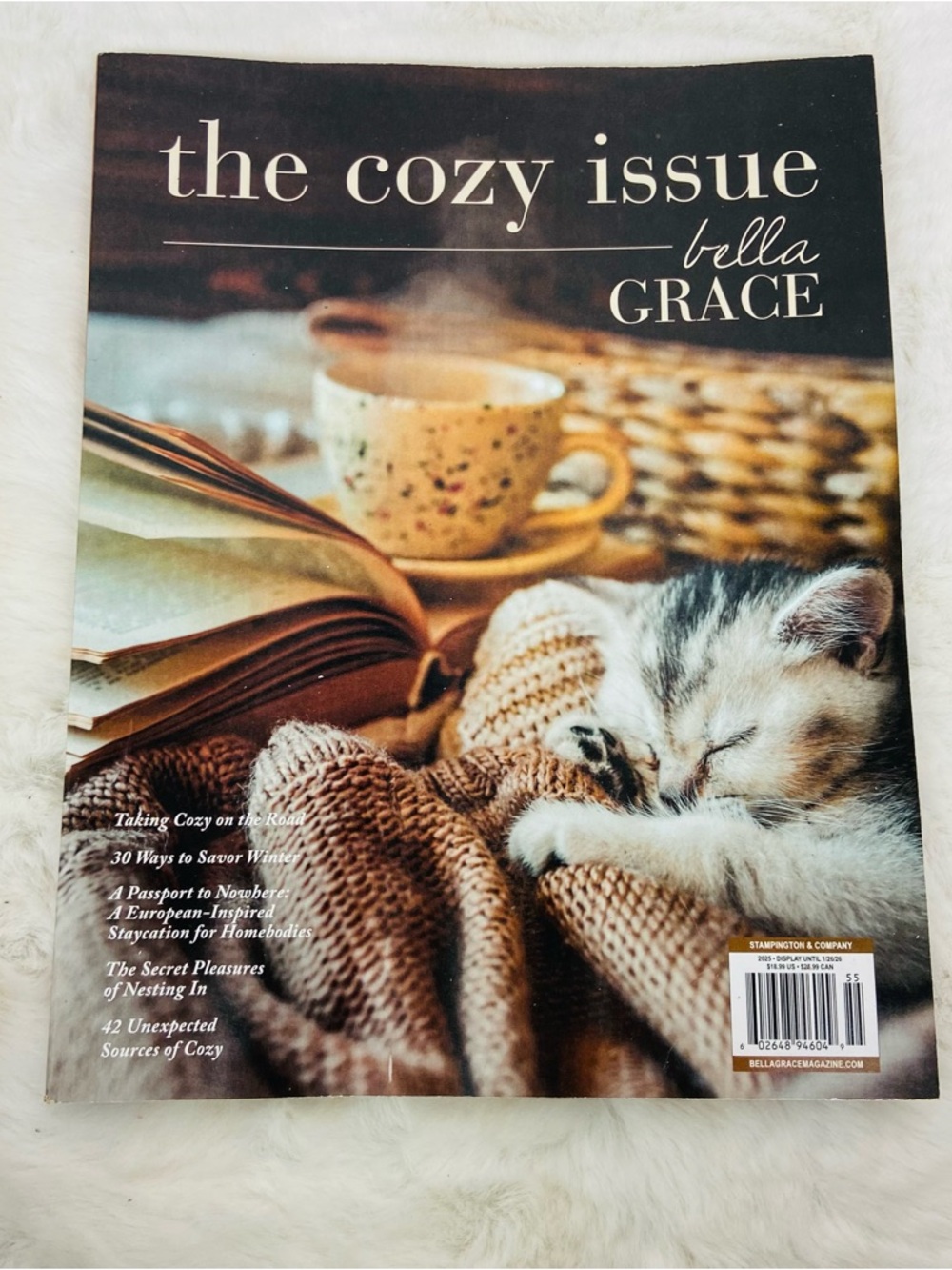 The cozy issue Bella grace magazine kitty cover
